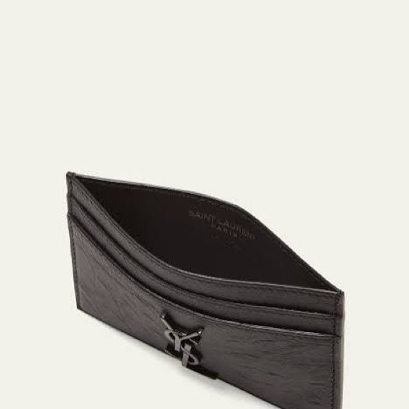 ‼️SET‼️YSL 🖤WOW ‼️🖤🤍‼️Fringe Blogger Shoulder Bag Leather Black & Card HOLDER‼️ - Picture 6 of 13